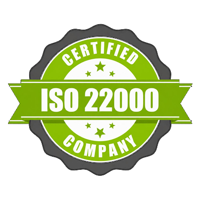 ISO 22000 Certified Company badge — Sunkem International food safety certified pest control Sri Lanka